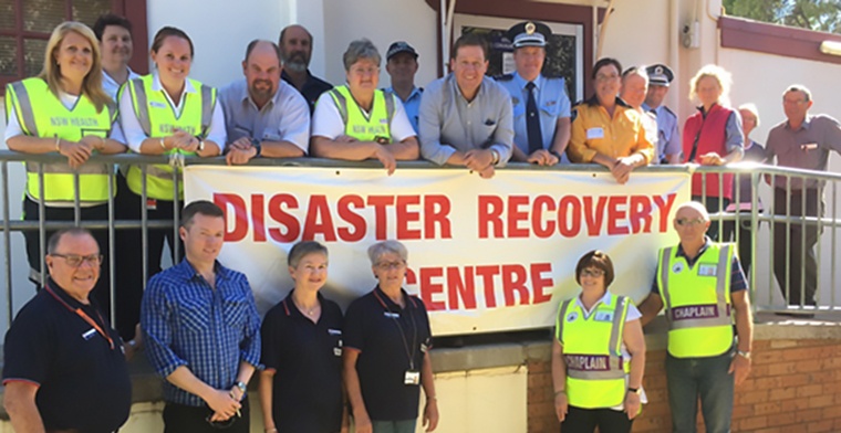 Chaplains at Coolah Bushfire Recovery Centre