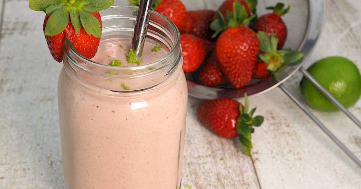 Strawberry & Lime Smoothie – Fresh Tasting and Nutritious